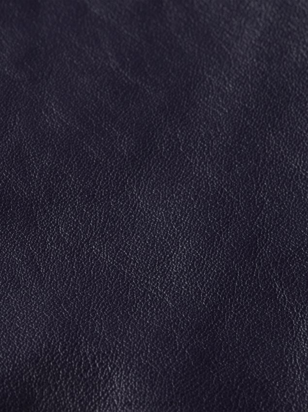 Scotch & Soda Women Leather Bomber Jacket LP48HB142 Clothing Navy