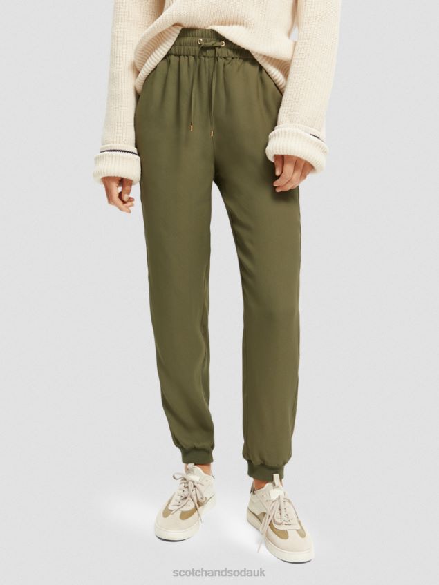 Scotch & Soda Women Easy Jogger Trouser LP48HB148 Clothing Army Green