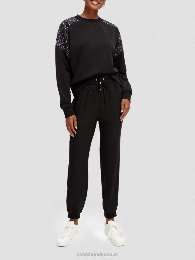 Scotch & Soda Women Easy Jogger Trouser LP48HB149 Clothing Black