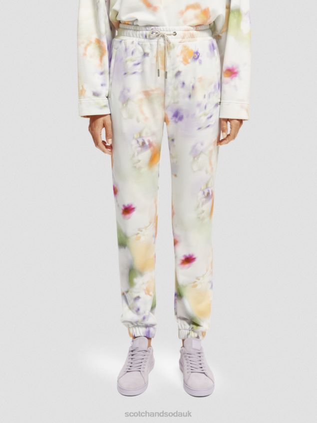 Scotch & Soda Women Easy Sweatpants LP48HB165 Clothing Motion Print