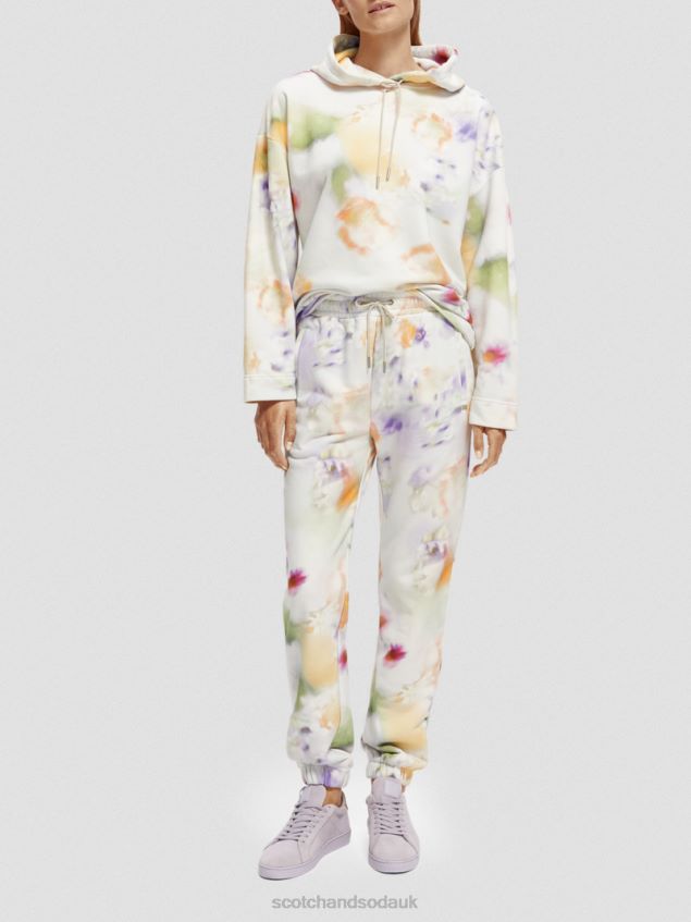 Scotch & Soda Women Easy Sweatpants LP48HB165 Clothing Motion Print