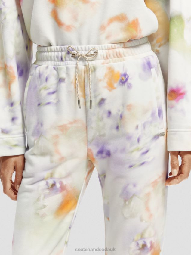 Scotch & Soda Women Easy Sweatpants LP48HB165 Clothing Motion Print