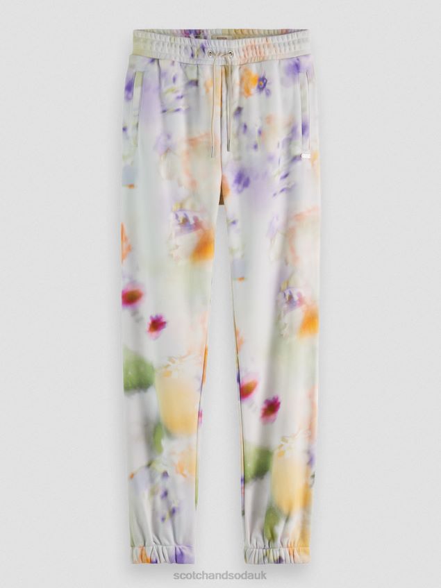 Scotch & Soda Women Easy Sweatpants LP48HB165 Clothing Motion Print