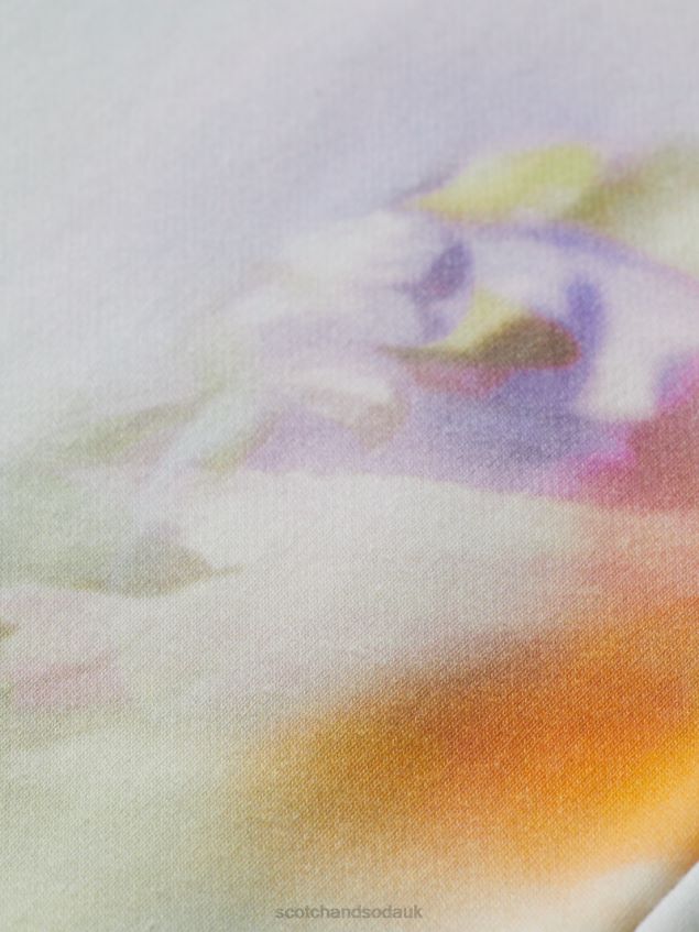 Scotch & Soda Women Easy Sweatpants LP48HB165 Clothing Motion Print