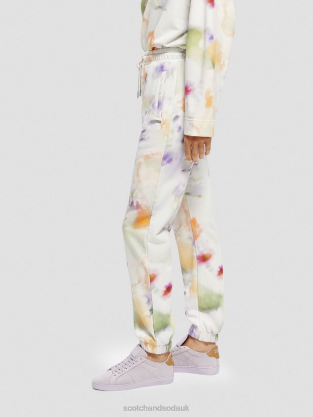 Scotch & Soda Women Easy Sweatpants LP48HB165 Clothing Motion Print
