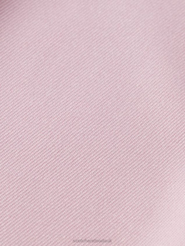 Scotch & Soda Women The Edie High-Rise Wide-Leg Trousers LP48HB158 Clothing Lavender