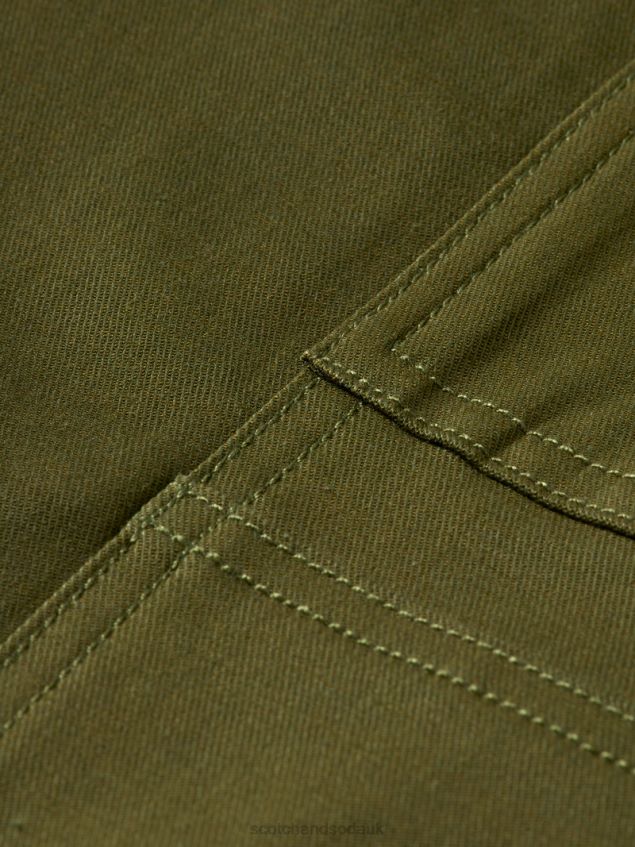 Scotch & Soda Women Workwear Utility Trousers LP48HB160 Clothing Army Green