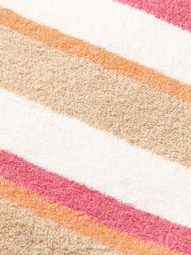 Scotch & Soda Women High-Rise Striped Shorts LP48HB179 Clothing Vanilla White