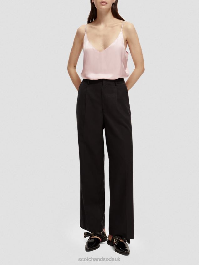 Scotch & Soda Women Jersey V-Neck Tank Top LP48HB68 Clothing Lavender