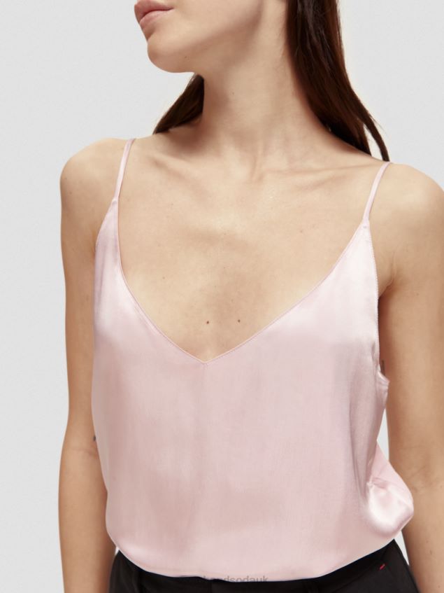 Scotch & Soda Women Jersey V-Neck Tank Top LP48HB68 Clothing Lavender