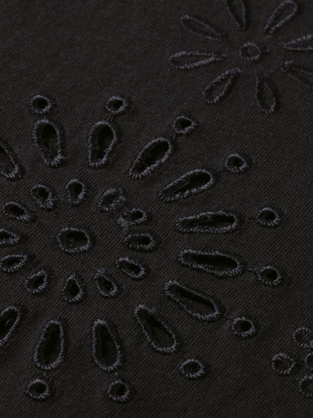 Scotch & Soda Women Loose Fit Embroidered Artwork T-Shirt LP48HB89 Clothing Black