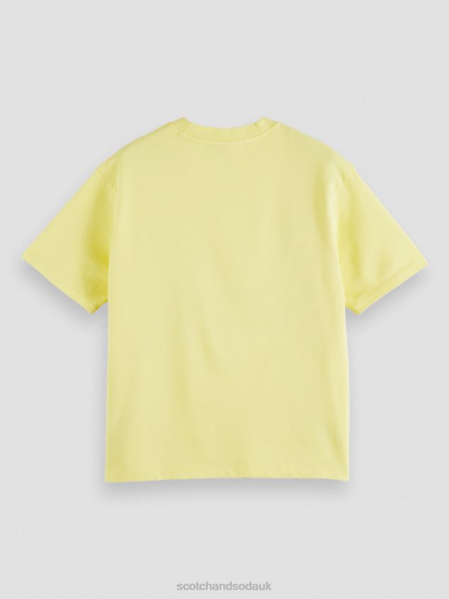 Scotch & Soda Women Loose Fit Graphic Organic T-Shirt LP48HB64 Clothing Popcorn