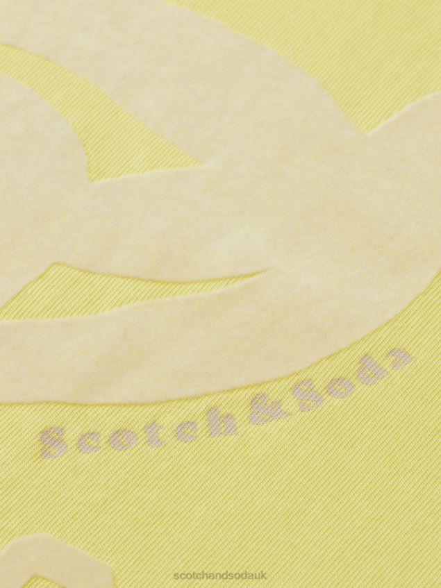 Scotch & Soda Women Loose Fit Graphic Organic T-Shirt LP48HB64 Clothing Popcorn