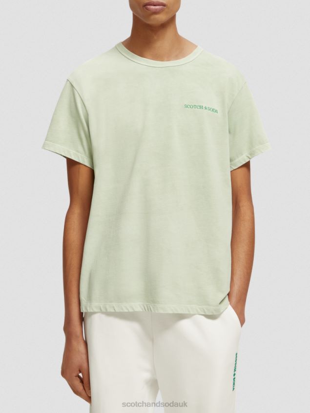 Scotch & Soda Women Plant-Dyed T-Shirt LP48HB121 Clothing Mint