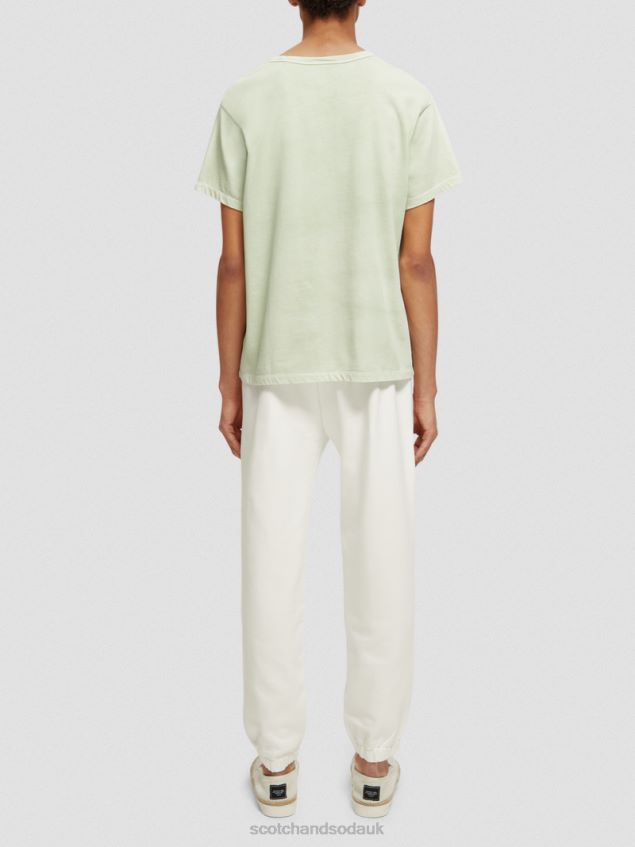 Scotch & Soda Women Plant-Dyed T-Shirt LP48HB121 Clothing Mint