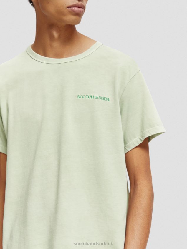 Scotch & Soda Women Plant-Dyed T-Shirt LP48HB121 Clothing Mint
