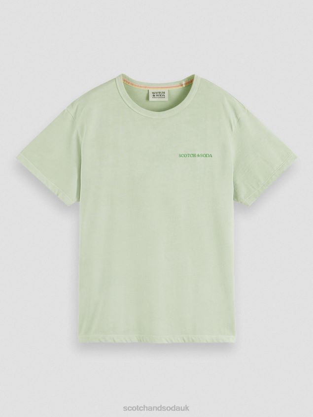 Scotch & Soda Women Plant-Dyed T-Shirt LP48HB121 Clothing Mint