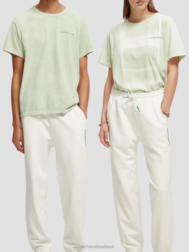 Scotch & Soda Women Plant-Dyed T-Shirt LP48HB121 Clothing Mint